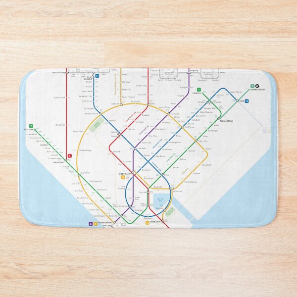 Item preview, Singapore Metro Map designed and sold by Jug Cerovic.
