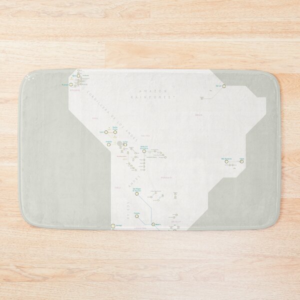 Item preview, Night Trains South America Map designed and sold by Jug Cerovic.