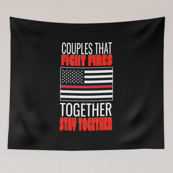 Item preview, Thin Red Line Firefighter print designed and sold by RedmonsDesigns.
