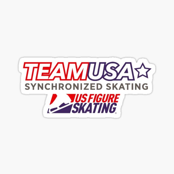 Team Usa Synchronized Skating Sticker By Emilierennie Redbubble