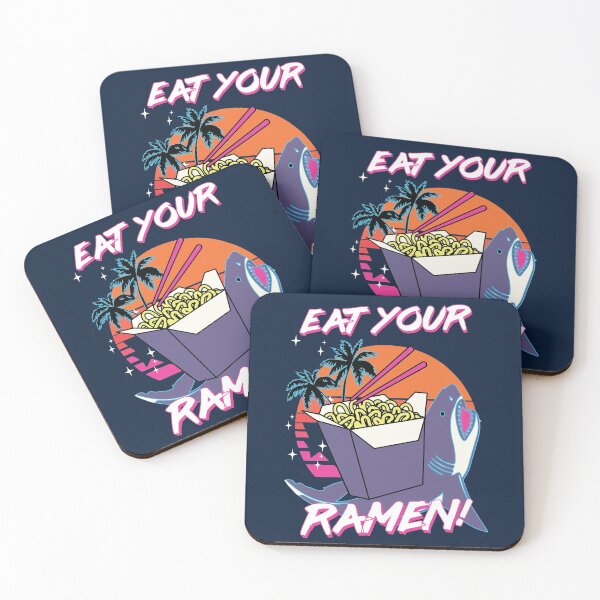 Item preview, Eat Your Ramen Humor With Shark designed and sold by NeonSpaceJunk.