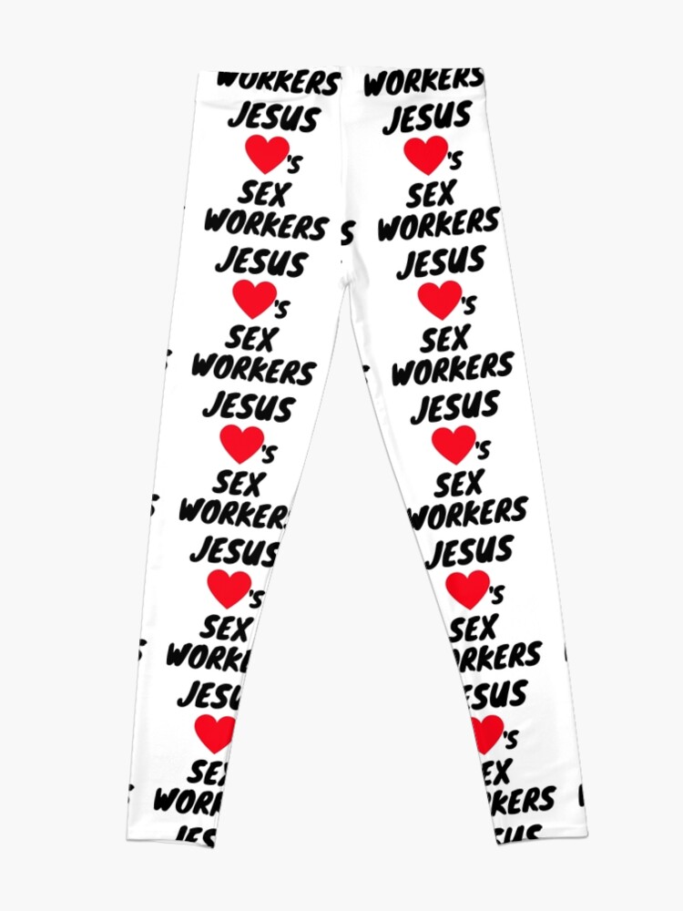 Alternate view of JESUS LOVES SEX WORKERS Leggings