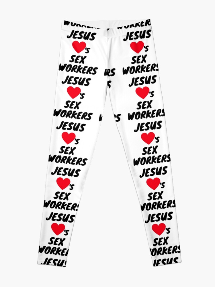Alternate view of JESUS LOVES SEX WORKERS Leggings