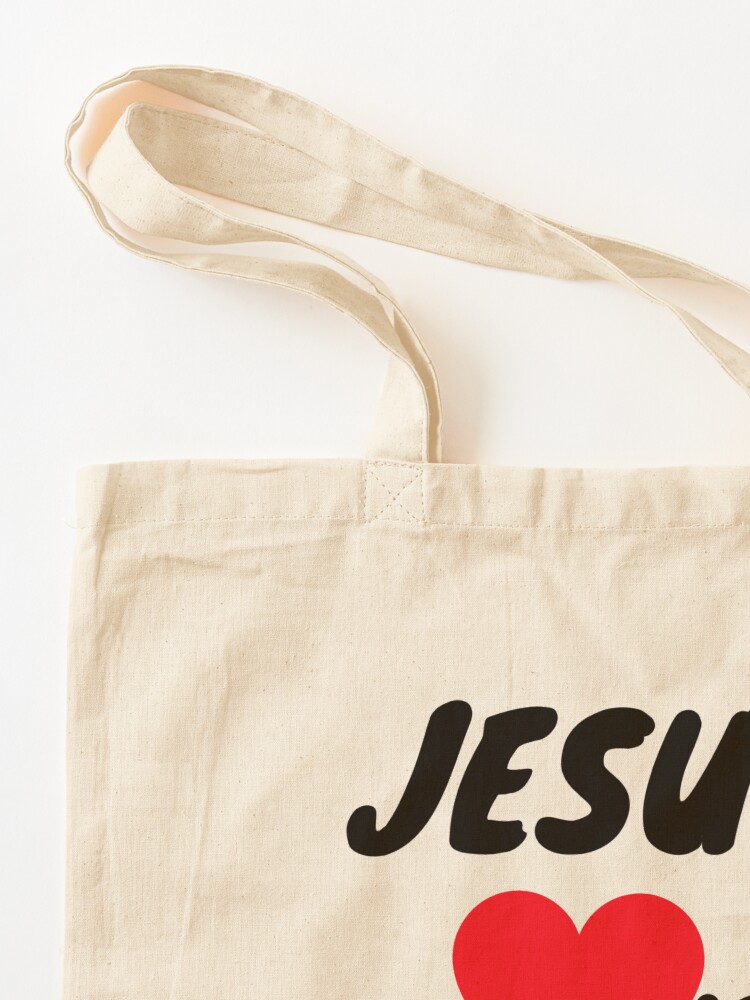 Alternate view of JESUS LOVES SEX WORKERS Tote Bag