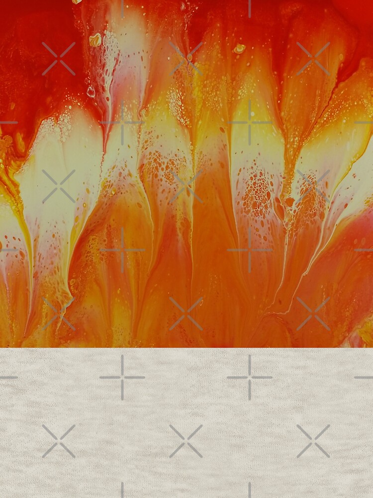 Campfire: fluid acrylic pour art by kerravonsen