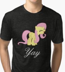 Fluttershy yay Tri-blend T-Shirt