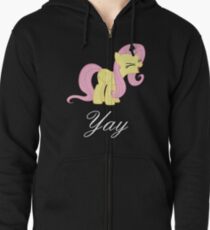 Fluttershy yay Zipped Hoodie