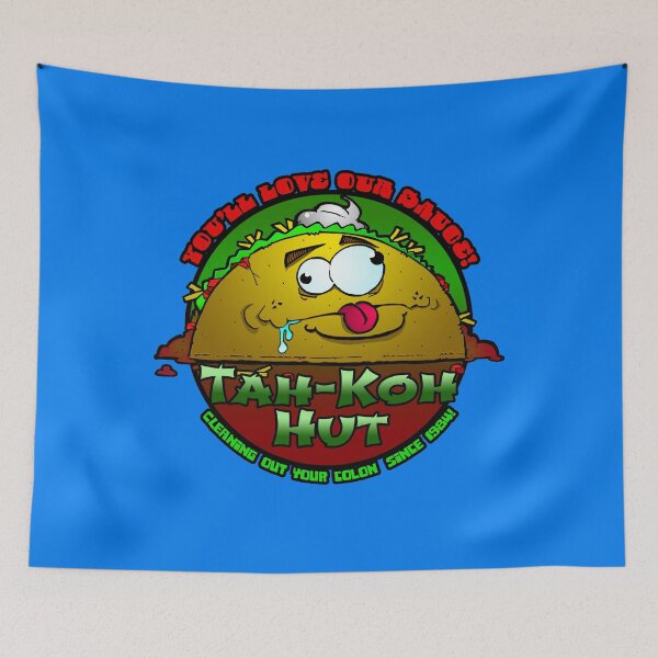 Item preview, Tah-Koh Hut (Parody Fast Food Logo) designed and sold by BAD-DiCE.