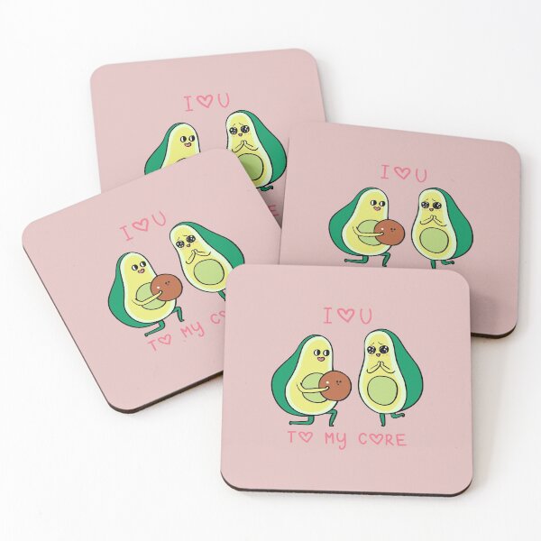 Item preview, Love U to My Core Avocado designed and sold by Huebucket.