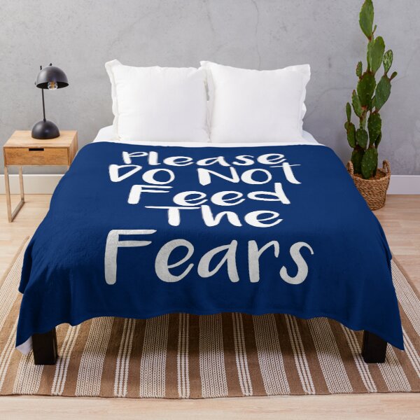 Item preview, Please do not feed the fears - Blue/navy designed and sold by Skippingbird.