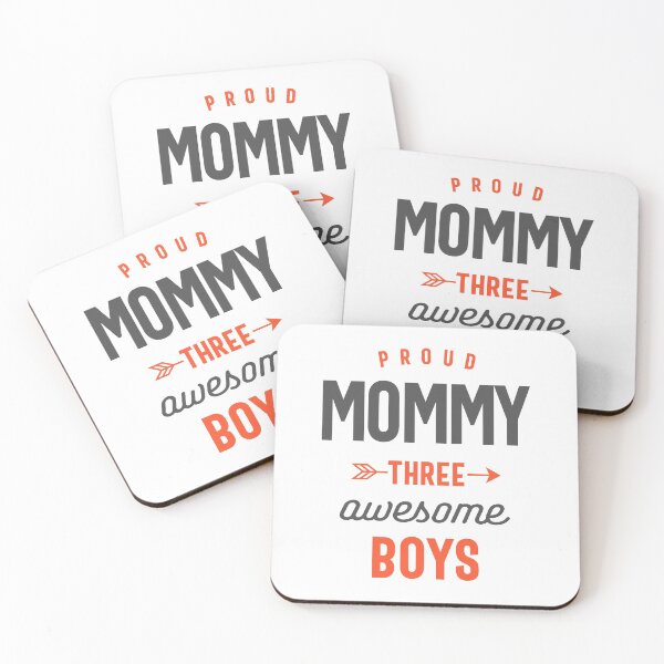 Item preview, Proud Mommy three awesome boys Mothers Day Gift designed and sold by cidolopez.