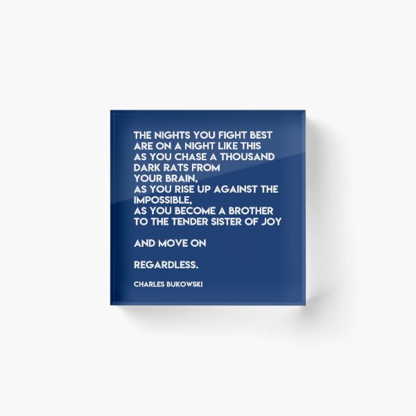 Item preview, The nights you fight best designed and sold by Skippingbird.