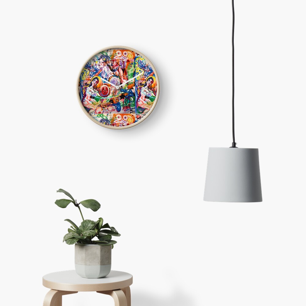 Item preview, Clock designed and sold by RetinalKandy.