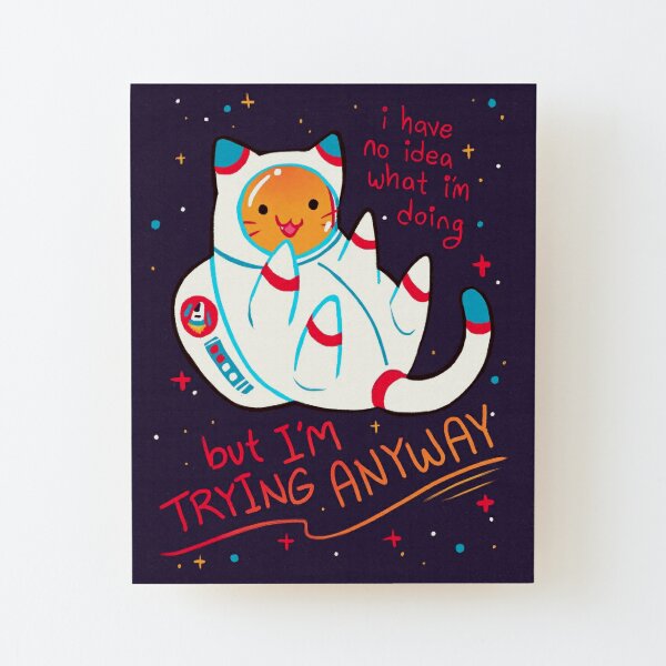 Lámina gato astronauta