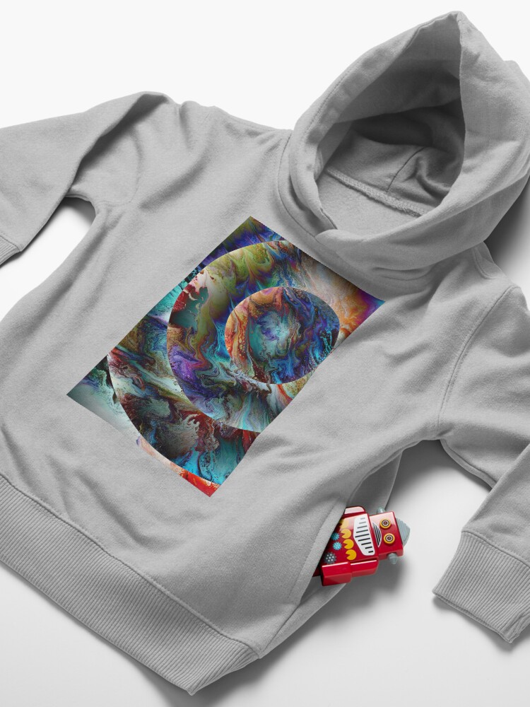Alternate view of Conjunction: planet art Toddler Pullover Hoodie