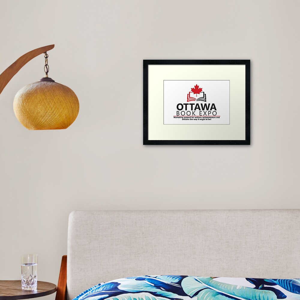 Ottawa Book Expo 2020 logo Framed Art Print