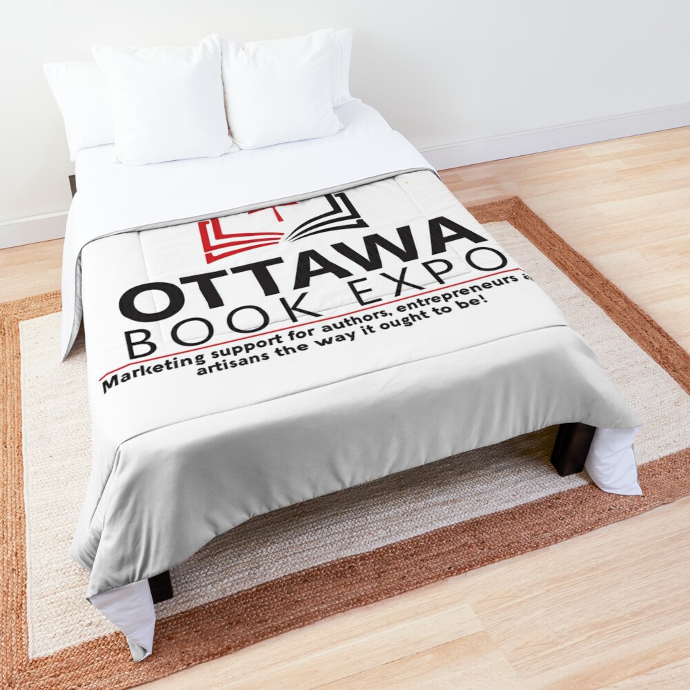Ottawa Book Expo 2020 logo Comforter