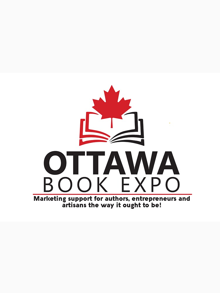 Thumbnail 3 of 3, Fitted T-Shirt, Ottawa Book Expo 2020 logo designed and sold by agoramedia.