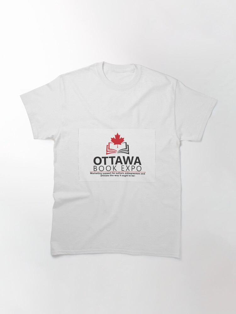 Thumbnail 3 of 7, Classic T-Shirt, Ottawa Book Expo 2020 logo designed and sold by agoramedia.