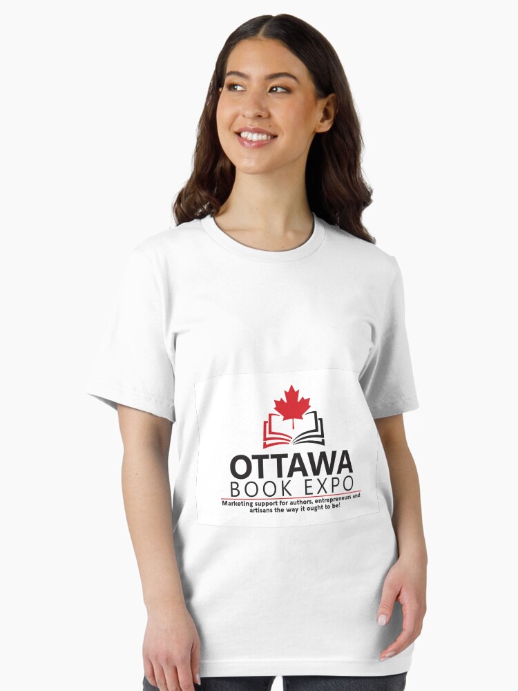 Thumbnail 2 of 7, Essential T-Shirt, Ottawa Book Expo 2020 logo designed and sold by agoramedia.
