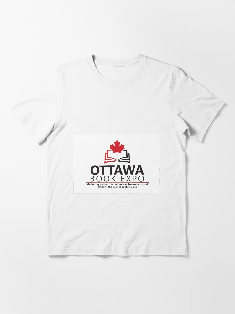 Thumbnail 3 of 7, Essential T-Shirt, Ottawa Book Expo 2020 logo designed and sold by agoramedia.