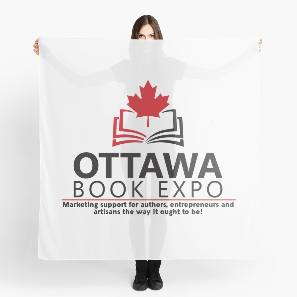 Ottawa Book Expo 2020 logo Scarf