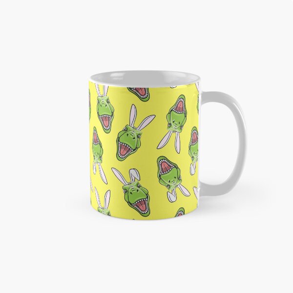 Item preview, Tyrannosaurus with Bunny Ears - yellow designed and sold by littlearrow.