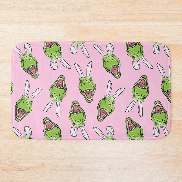 Item preview, Tyrannosaurus rex with Bunny Ears - yellow designed and sold by littlearrow.