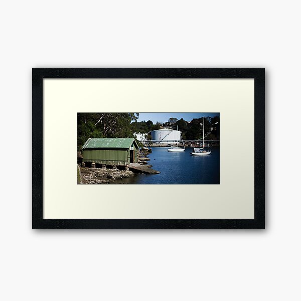 Boat Shed, Gore Cove, Sydney Harbour Framed Art Print