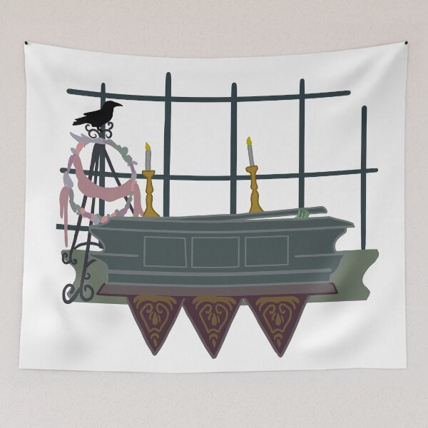 Item preview, A haunted scene designed and sold by willowsbunnies.