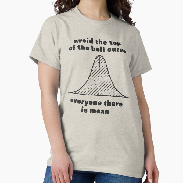 Item preview, avoid the top of the bell curve everyone there is mean designed and sold by FunnyGrief.