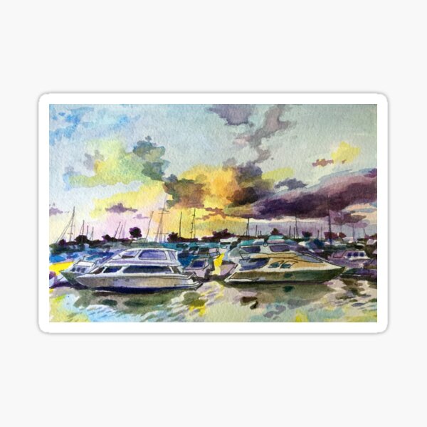 Item preview, Emeryville boat sunset designed and sold by bjengcomix.