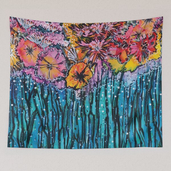 Item preview, Flowers Only Fireflies See (Larger)-Kerry Beazley designed and sold by Little Trove Studio By Kerry Beazley.