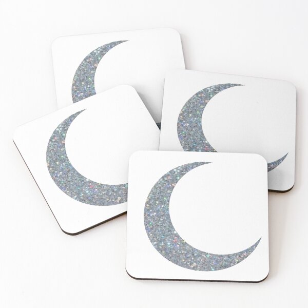 Item preview, glitter moon phase outline sticker designed and sold by th3a.