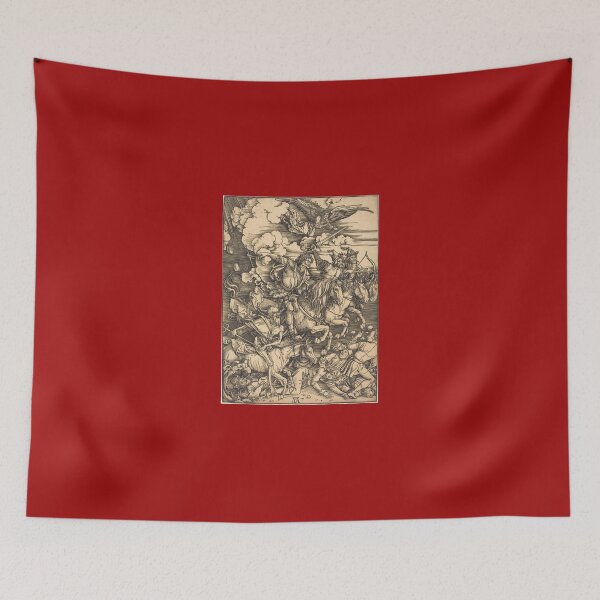 Item preview, woodcut, four horsemen of the Apocalypse designed and sold by arcadianjones.