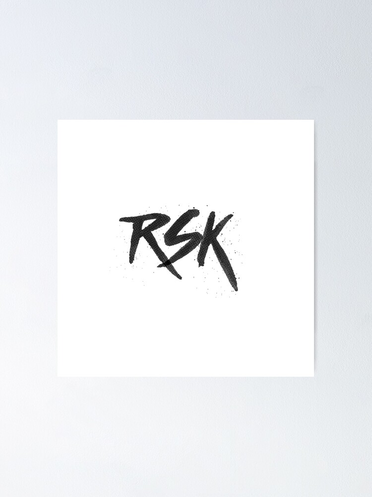 "black rsk logo" Poster by jaydavinchy | Redbubble