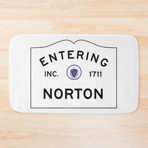 Item preview, Entering Norton Massachusetts - Commonwealth of Massachusetts Road Sign  designed and sold by NewNomads.