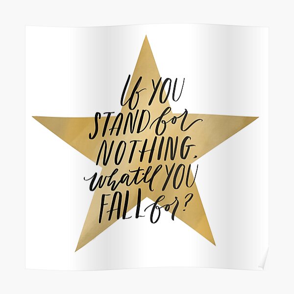 Hamilton, What do you fall for? Poster
