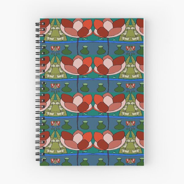Item preview, Flowers Vases Birds And Sky Horizontal Stripe designed and sold by LeilaBlackrose.