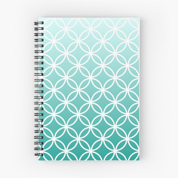Item preview, Teal Ombre Lattice Circles designed and sold by ImageNugget.