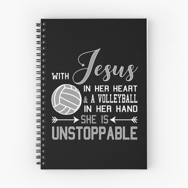 Item preview, With Jesus In Her Heart And A Volleyball In Her Hand She Is Unstoppable designed and sold by nikkidawn74.