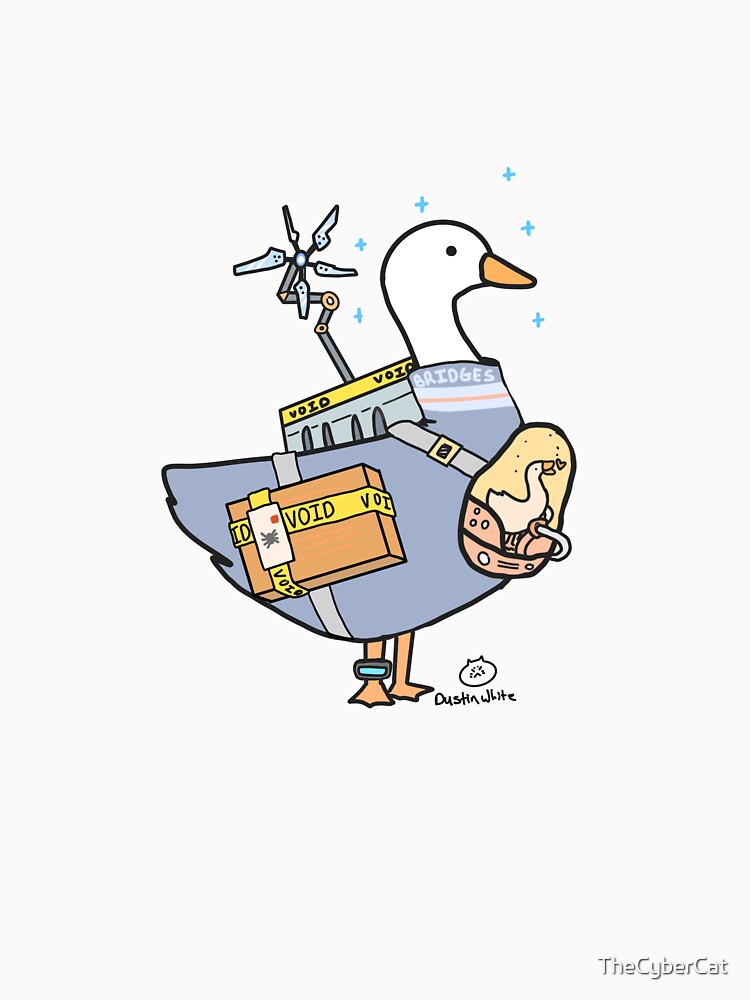 Thumbnail 7 of 7, Classic T-Shirt, Sam Porter Bridges as a Goose from Death Stranding designed and sold by TheCyberCat.