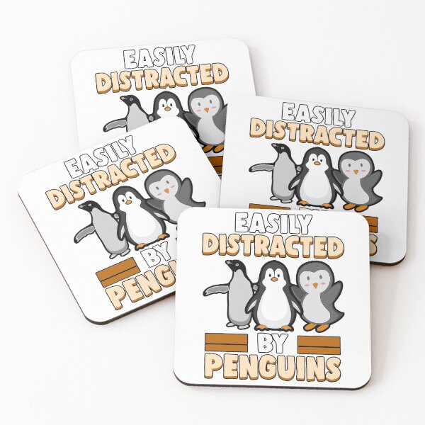 Item preview, easily distracted by Penguins Penguin ice cream gift designed and sold by redshirtz.