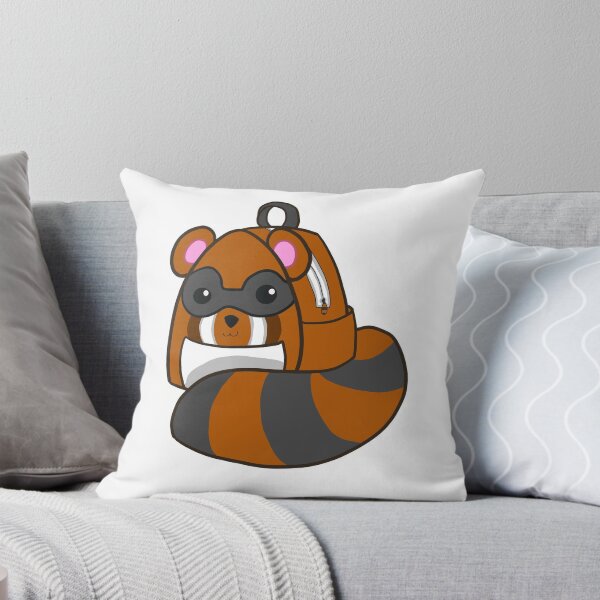 Item preview, Kawaii Red Tanuki Backpack designed and sold by aishiiart.