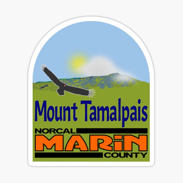 Marin Sticker Vinyl Decal Bumper Sticker waterproof sticker San Rafael Art San Rafael Sticker Laptop Sticker California gift