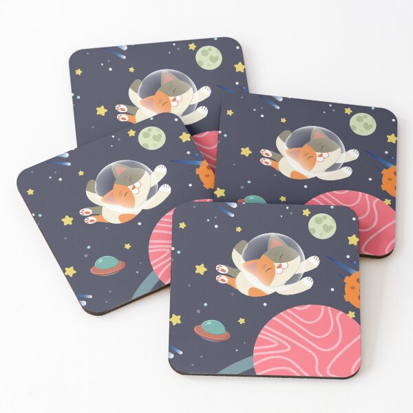 Item preview, Space cat, space kitty, outer space cat, astronaut cat, galaxy cat, alien cat designed and sold by MajesticInk.
