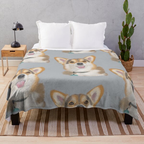 Item preview, Corgi Dog Portrait designed and sold by PaintingbyAgnes.