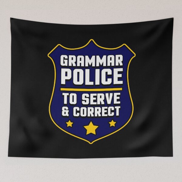 Item preview, Grammar police language know-it-all gift designed and sold by redshirtz.