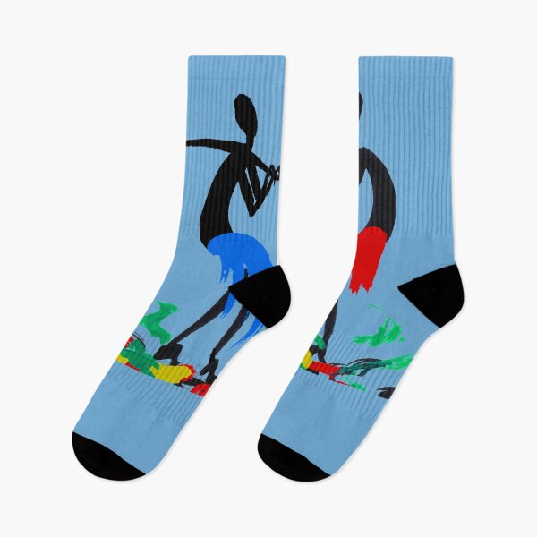 Item preview, Two colorful African hunters with fish designed and sold by Squirrox.