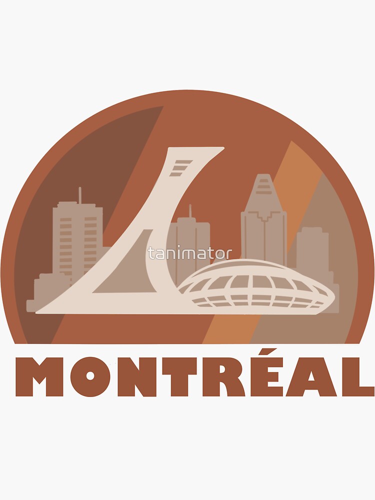 "Montreal" Sticker for Sale by tanimator Redbubble